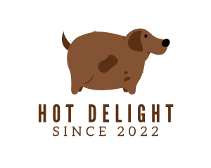 Brown Fat Dog logo design