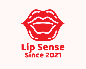 Lip Gloss Cosmetics logo design