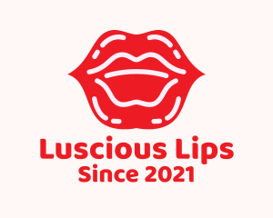 Lips - Lip Gloss Cosmetics logo design