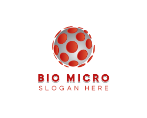Microbiology - Virus Germ Sphere logo design