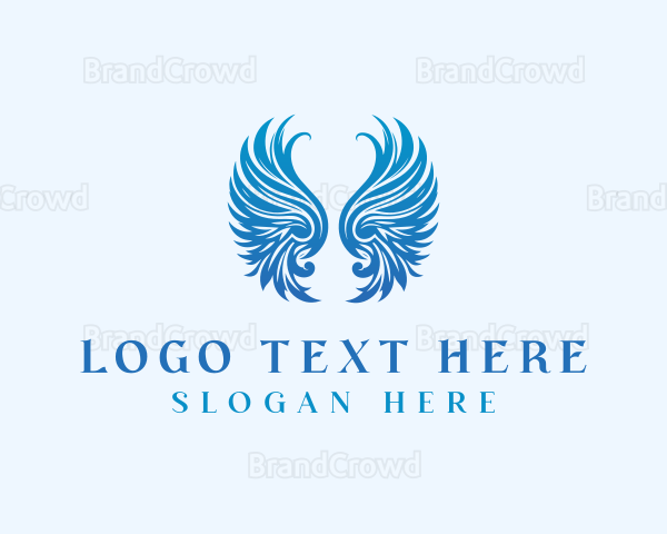 Winged Heavenly Angel Logo