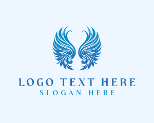 Fly - Winged Heavenly Angel logo design