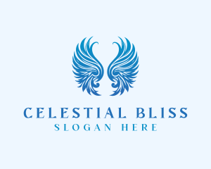 Winged Heavenly Angel logo design