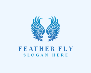 Winged Heavenly Angel logo design