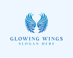 Winged Heavenly Angel logo design