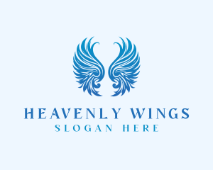 Winged Heavenly Angel logo design