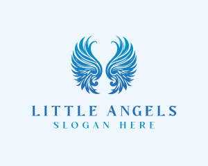 Winged Heavenly Angel logo design