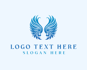Winged Heavenly Angel Logo