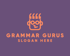 Grammar - Glasses Geek Boy logo design