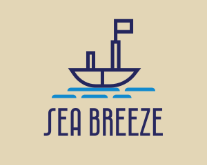 Sailboat - Minimalist Nautical Sailboat logo design