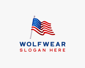 Patriotic USA Flag Logo