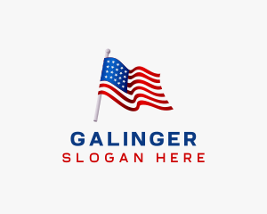 Veteran - Patriotic USA Flag logo design