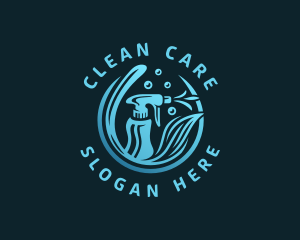 Cleaning Spray Housekeeping logo design