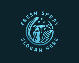Cleaning Spray Housekeeping logo design