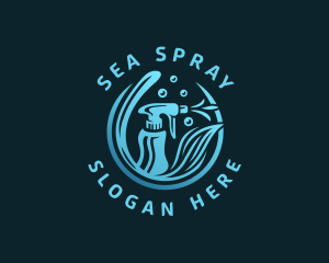 Cleaning Spray Housekeeping logo design