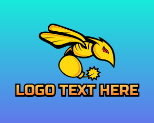 Bee - Bomb Bee Gaming Sting Mascot logo design