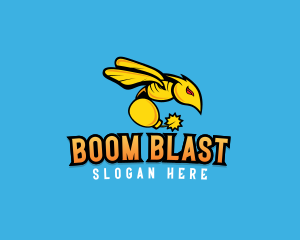 Explosive - Sting Bee Bomb logo design