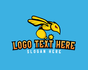 Animal - Sting Bee Bomb logo design