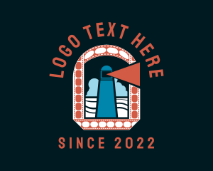 Lighting - Ocean Lighthouse Cinema logo design