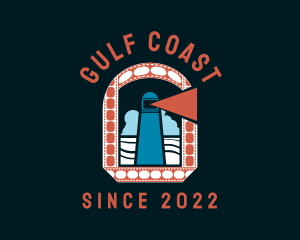 Gulf - Ocean Lighthouse Cinema logo design