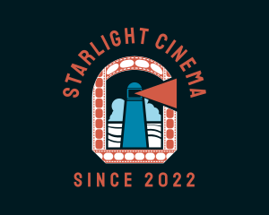 Ocean Lighthouse Cinema logo design