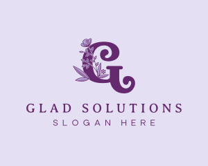 Elegant Floral Letter G logo design