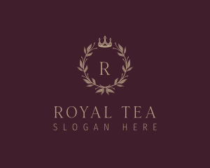 Royal  Crown Wreath logo design