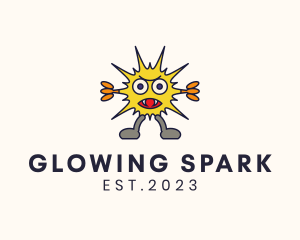 Electric Monster Spark logo design