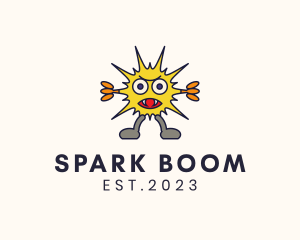 Electric Monster Spark logo design