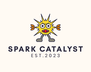 Electric Monster Spark logo design