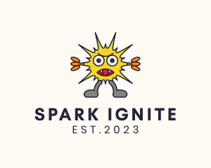 Electric Monster Spark logo design