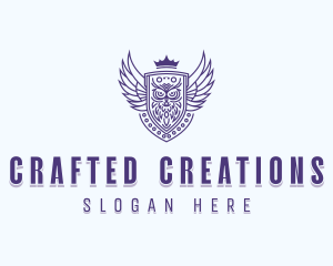 Artisanal - Artisanal Owl Crest logo design