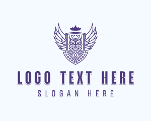 Heraldry - Artisanal Owl Crest logo design