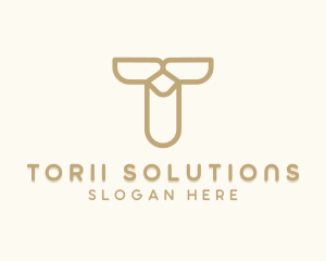 Business Company Letter T logo design