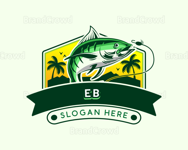 Fishing Bait Seafood Logo