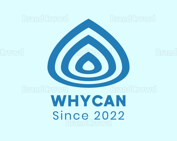 Water Sanitation Droplet Logo