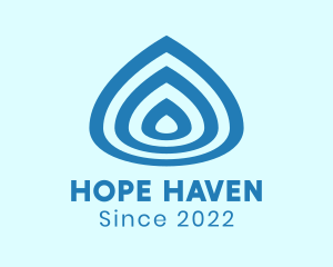 H2o - Water Sanitation Droplet logo design