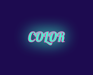 Retro Pop Neon Logo