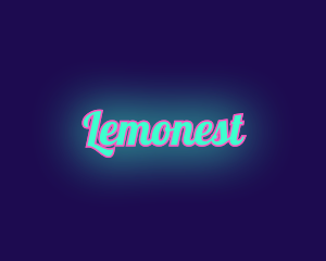 Retro Pop Neon Logo