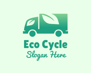 Compost - Green Leaf Truck logo design