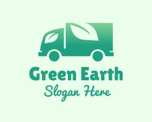 Compost - Green Leaf Truck logo design