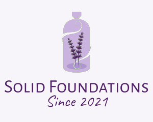 Essence - Purple Lavender Oil logo design