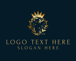 Premium - Luxury Wreath Heart Crown logo design