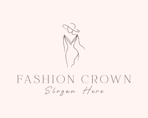 Fashion Woman Dress logo design