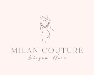 Fashion Woman Dress logo design