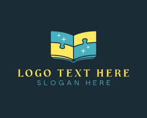 Academe - Book Puzzle Learning logo design