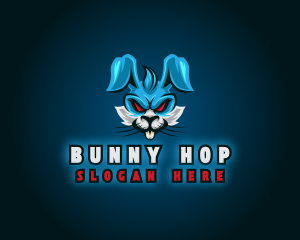 Bunny - Mad Bunny Rabbit logo design