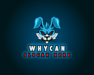 Streamer - Mad Bunny Rabbit logo design