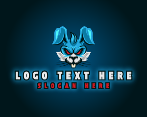 Mascot - Mad Bunny Rabbit logo design