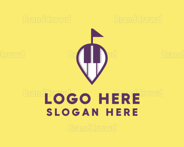 Piano Music Location Logo
